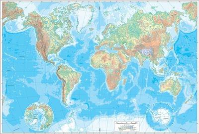Mapamundi físico de todo el mundo Mapamundi físico de todo el mundo